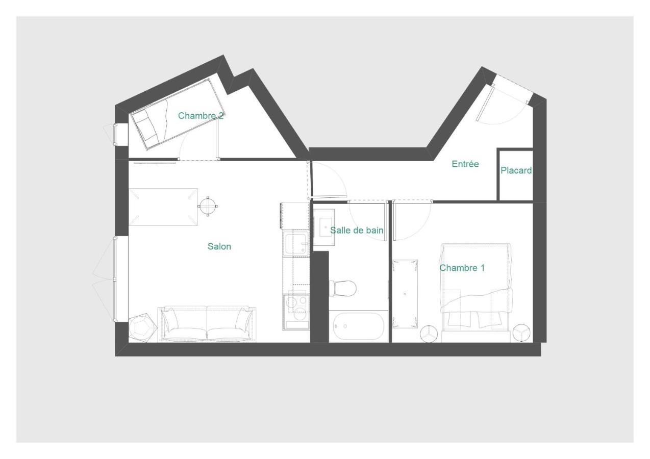 Appt T2 & Cabine - Superbe Vue - Wifi Les Angles  Exterior photo